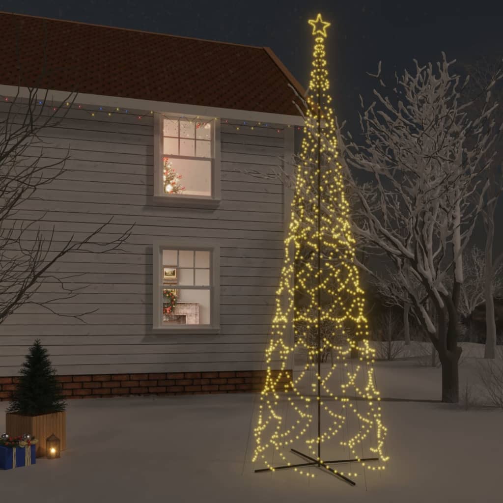 LED-Weihnachtsbaum Kegelform Warmweiß 3000 LEDs 230x800 cm