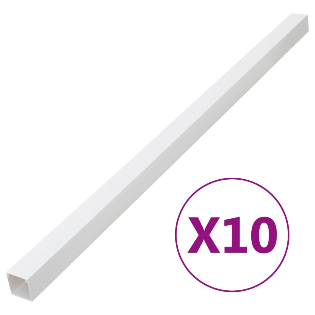 vidaXL Installationsrohre 100x40 mm 10 m PVC